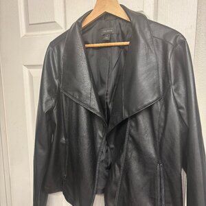 Halogen Faux Leather Jacket: Size XL